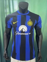 2023-2024 Inter Milan Home Blue&Black Thailand Soccer Jersey AAA-305