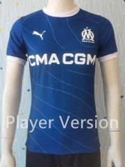 Player Version 2023-2024 Olympique de Marseille Away Blue Thailand Soccer Jersey AAA-807