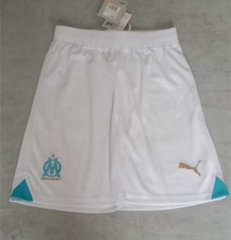 2023-2024 Olympique Marseille Home White Thailand Soccer Shorts-2886