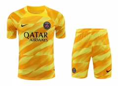 2023-2024 Paris Goalkeeper Yellow Thailand Soccer Uniform-418