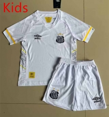 2023-2024 Santos Laguna Home White Kid/Youth Soccer Uniform-5925