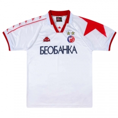 Retro Version 95-97 Red Star Belgrade White Thailand Soccer Jersey AAA-7505