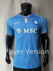 Player Version 2023-2024 Napoli Home Blue Thailand Soccer Jersey AAA-4691