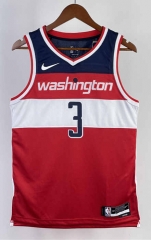 2023 Washington Wizards Away Red #3 NBA Jersey-311