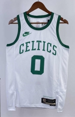 Retro Version 75th Anniversary 2022 Boston Celtics White #0 NBA Jersey-311