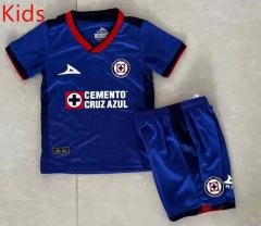 2023-2024 Cruz Azul Home Blue Kids/Youth Soccer Uniform-507