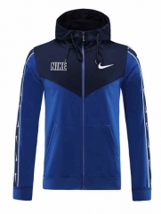 Nike Colorful Blue Thailand Soccer Jacket With Hat-LH
