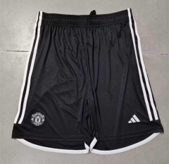 2023-2024 Manchester United Away Black Thailand Soccer Shorts-2886