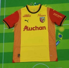 2023-2024 With AD RC Lens Home Yellow Thailand Soccer Jersey AAA-HR