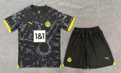 2023-2024 Borussia Dortmund Away Black Soccer Uniform-8975