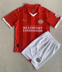 2023-2024 PSV Eindhoven Home Red Soccer Uniform -AY