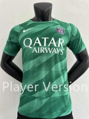 Player Version 2023-2024 Barcelona Goalkeeper Green Thailand Soccer Jersey AAA-2016