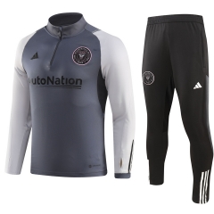 (S-3XL) 2023-2024 Inter Miami CF Gray Thailand Soccer Tracksuit-GDP