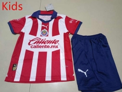 2023-2024 Chivas USA Home Red Kids/Youth Soccer Uniform-507