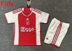 2023-2024 Ajax Home Red Kids/Youth Soccer Uniform-6748