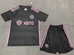 (Without Brand Logo) 2023-2024 Inter Miami CF Away Black Soccer Uniform-1506