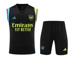 2023-2024 Arsenal Black Thailand Soccer Vest Uniform-418