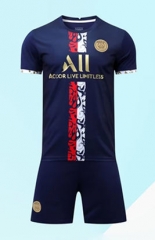 (Without Brand Logo) 2023-2024 Special Version Paris SG Royal Blue Soccer Uniform-1506