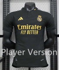 Player Version 2023-2024 Real Madrid 2nd Away Black Thailand Soccer Jersey AAA-888