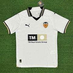 ( S-4XL ) 2023-2024 Valencia Home White Thailand Soccer Jersey AAA-403
