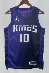 2024 Trapeze Limited  Sacramento Kings Purple #10 NBA Jersey-311