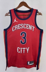 2024 Trapeze Limited New Orleans Pelicans Red #3 NBA Jersey-311