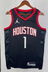 2024 Trapeze Limited Houston Rockets Black #1 NBA Jersey-311