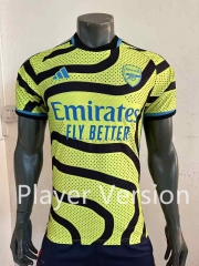 Player Version 2023-2024 Arsenal Away Green Thailand Soccer Jersey AAA-518