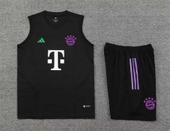 2023-2024 Bayern München Black Thiland Soccer Vest Uniform-418