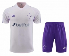 2023-2024 Cruzeiro EC White Soccer Uniform -4627
