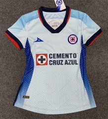 2023-2024 Cruz Azul Clube Away White Women Thailand Soccer Jersey-GB