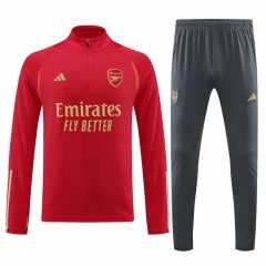 2023-2024 Arsenal Red Thailand Soccer Tracksuit Uniform-4627