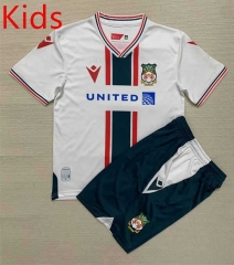 2023-2024 Wrexham FC Away White Kid/Youth Soccer Uniform-AY