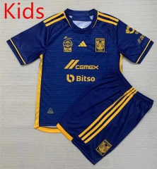2023-2024 Tigres UANL Away Royal Blue Kids/Youth Soccer Uniform-AY