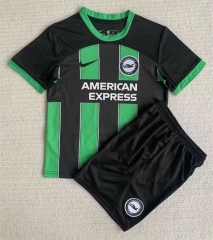 2023-2024 Brighton & Hove Albion Away Black&Green Soccer Uniform-AY