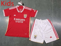 2023-2024 Benfica Home Red Kids/Youth Soccer Uniform-8679