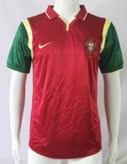 Retro Version 1999 Portugal Home Red Thailand Soccer Jersey AAA-503