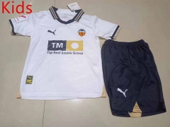 2023-2024 Valencia Home White Kids/Youth Soccer Unifrom-507