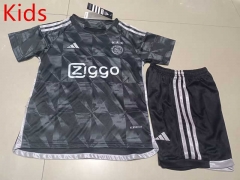 2023-2024 Ajax 2nd Away Black Kid/Youth Soccer Uniform-507