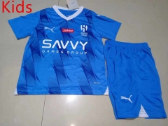 2023-2024 Al Hilal SFC Blue Kids/Youth Soccer Unifrom-507