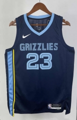 2023 Memphis Grizzlies Away Navy Blue #23 NBA Jersey-311