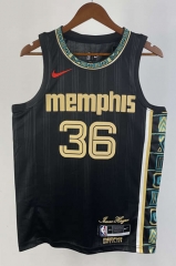 2023 Memphis Grizzlies Black #36 NBA Jersey-311