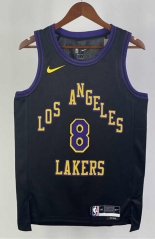 2024 City Edition Los Angeles Lakers Black #8 NBA Jersey-311
