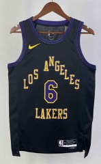 2024 City Edition Los Angeles Lakers Black #6 NBA Jersey-311