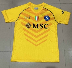 2023-2024 Napoli Goalkeeper Yellow Thailand Soccer Jersey