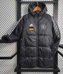 2023-2024 Germany Black Cotton Coats With Hat-GDP
