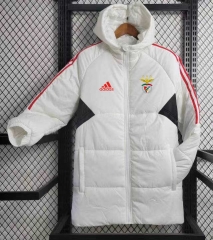 2023-2024 Benfica White Cotton Coats With Hat-GDP