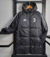 2023-2024 Juventus Black Cotton Coats With Hat-GDP