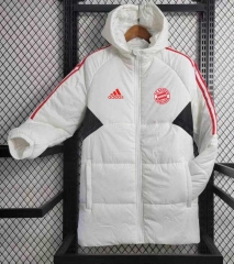 2023-2024 Bayern München White Cotton Coats With Hat-GDP