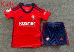 2023-2024 CA Osasuna Home Red Kids/Youth Soccer Uniform-7809